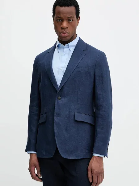 Ленено сако Hackett London тъмносиньо