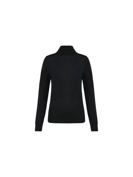 Sweter z merynosów z golfem Kariban Premium czarny