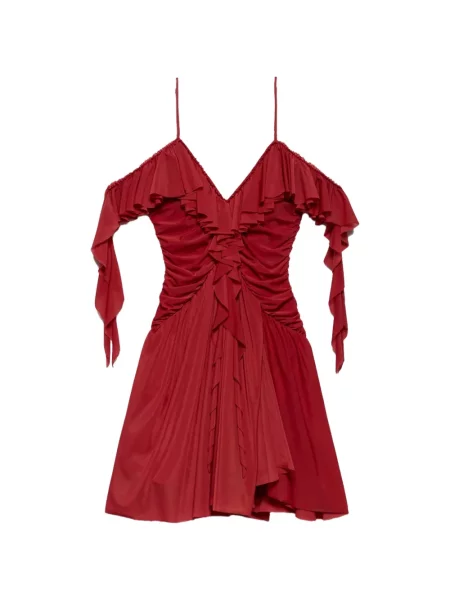 Rochie mini Aniye By cu volane roșu