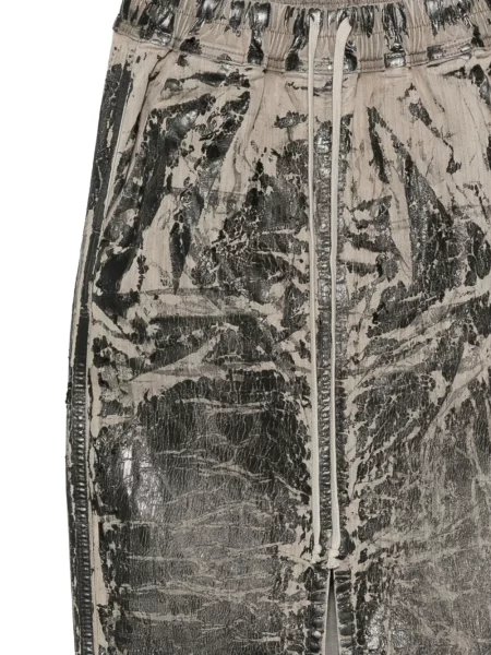Fustă midi Rick Owens Drkshdw până la genunchi negru