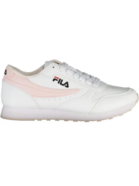 Lniane sneakersy Fila białe