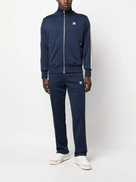 Siuvinėtos kelnės Palm Angels mėlyna