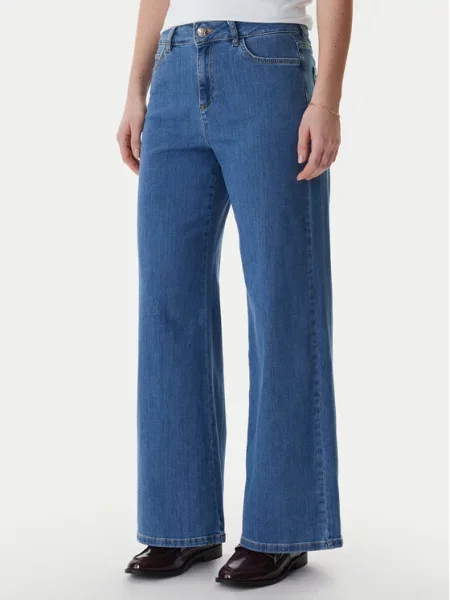 Marella Džinsai Disco Wide Leg mėlyna