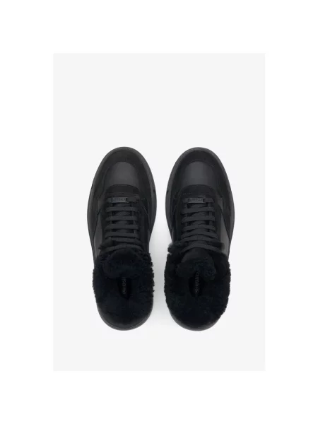 Кожаные кеды Estro черные