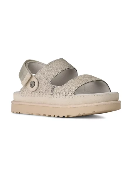 Papuci Ugg din piele bej