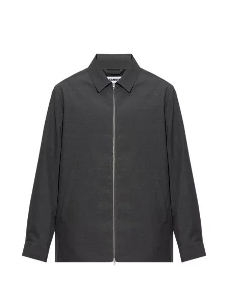 Geacă Jil Sander de lână gri