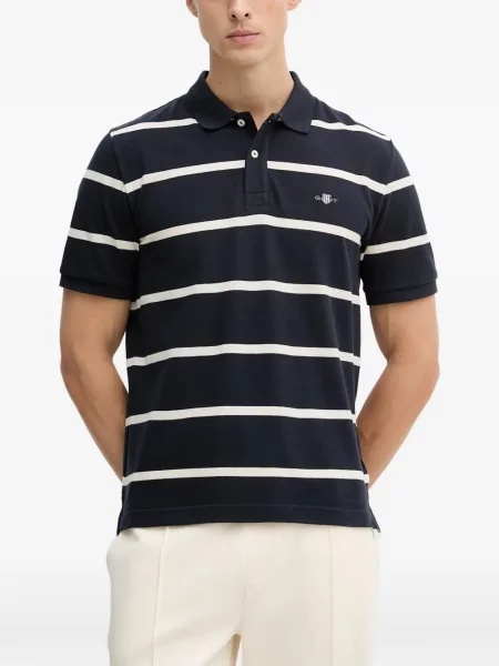 Scurt tricou polo Gant albastru