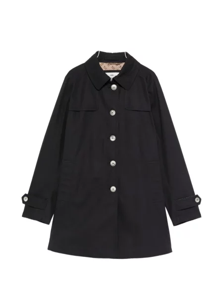 Palton Herno cu un singur rând de nasturi albastru