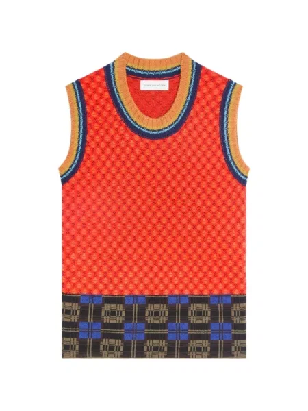 Pulover Dries Van Noten de lână portocaliu