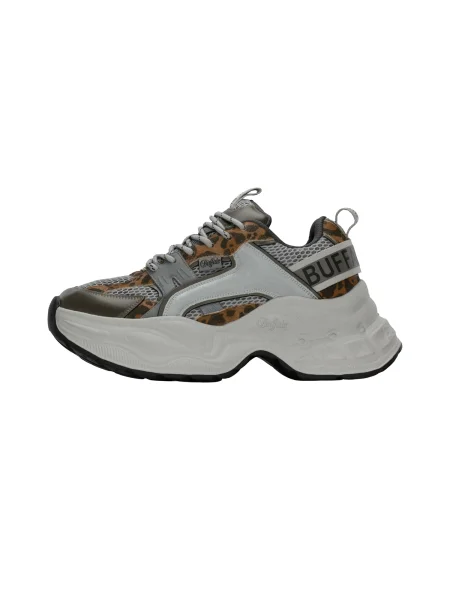 BUFFALO Tenisky YUNO ONE hnědá / tmavě hnědá / šedá černá