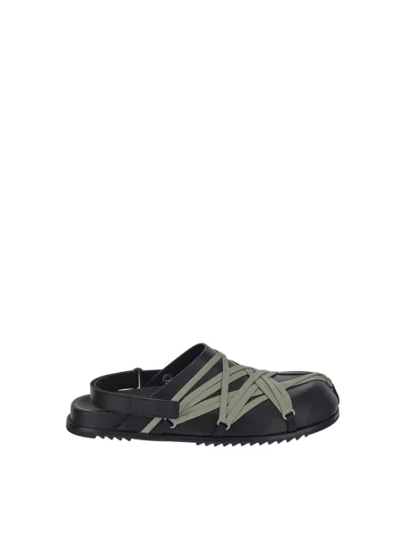Sandały Rick Owens skórzane czarne