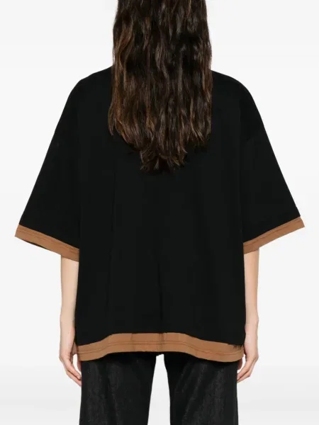 Tricou Gcds cu imagine cu model leopard negru