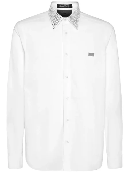 Košulja Philipp Plein s kristalima bijela