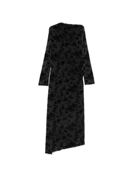 Rochie midi Imperial cu model floral cu imagine negru