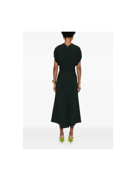Sukienka midi Victoria Beckham zielona