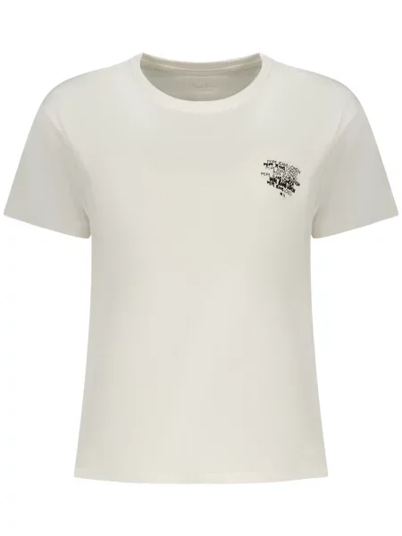 Tricou Pepe Jeans scurt alb
