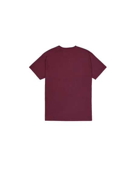ALPHA INDUSTRIES Tricou Alpha Puff roșu cireș negru