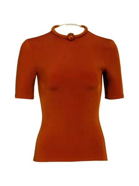 Scurt tricou Silvia Tcherassi portocaliu