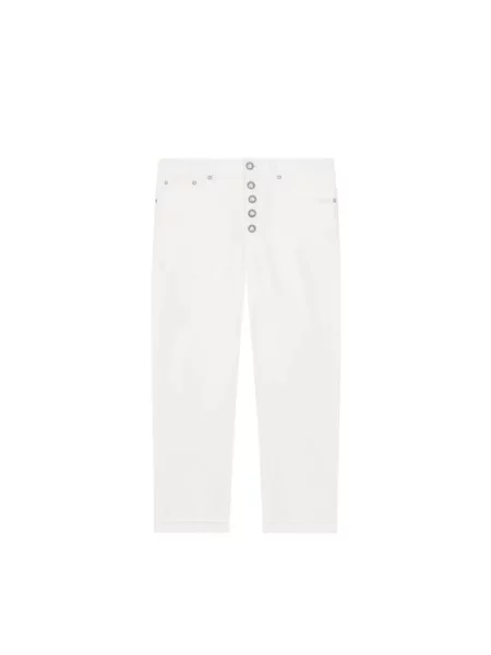 Jeansy Dondup ze stretchu białe