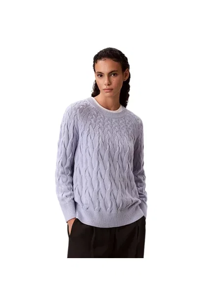 Sweter Calvin Klein niebieski