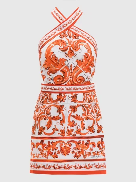Платье Dolce&gabbana с открытой спиной белое