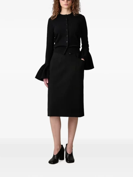 Fustă Vetements evazată negru