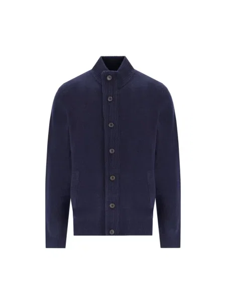 Kardigan ze stójką Essential PATCH Barbour granatowy
