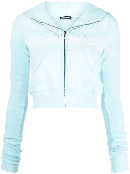 Яке Ground Zero с принт с tie-dye ефект синьо