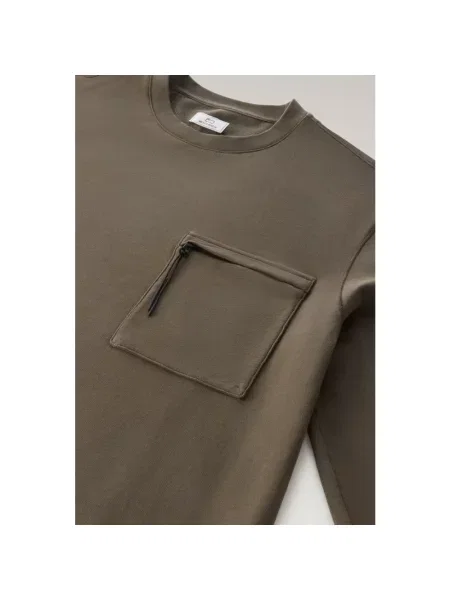 Bluza sportowa Woolrich zielona