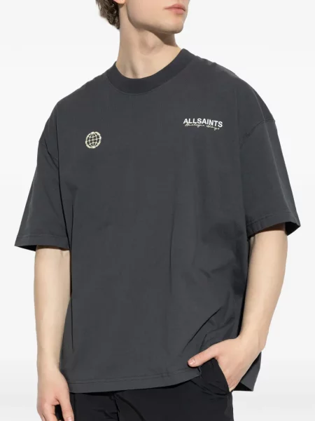 Tricou Allsaints cu imagine negru