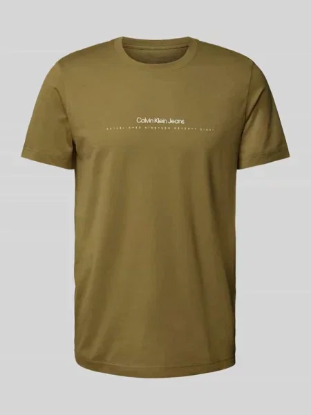 T-shirt z nadrukiem z logo Calvin Klein Jeans