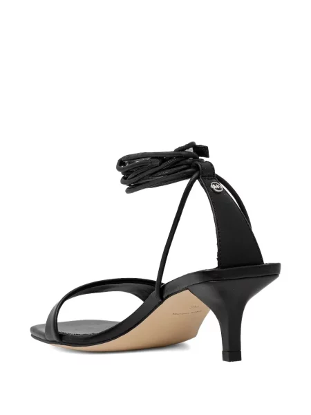 Top Michael Michael Kors din piele cu bretele cu șireturi roz