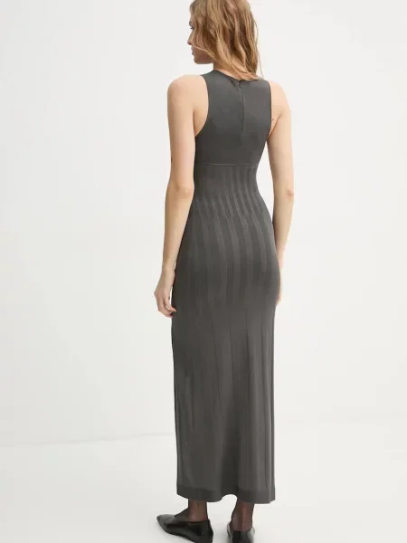 Сукня AERON CLARA maxi розкльошена сірий