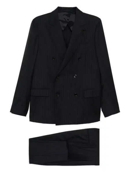 Gyapjú dupla soros öltöny Lardini kék