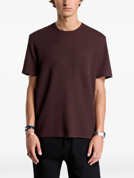 Tricou Hugo tricotate cu autograf maro