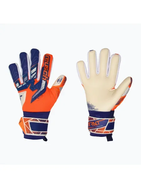 Reusch Attrakt Freegel Gold NC Junior portocaliu/albastru mănuși de portar pentru copii albastru