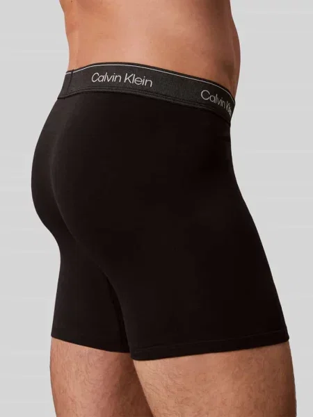 Spodnie z elastycznym paskiem z logo w zestaw 3 szt. Calvin Klein Underwear czerwone