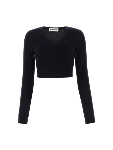 Sweter Jil Sander wełniany niebieski