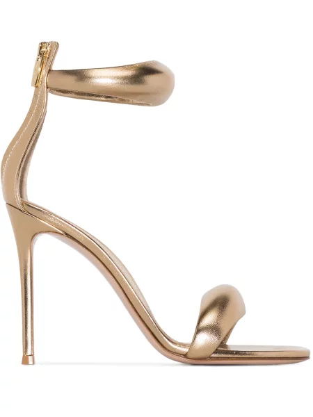 Sandale Gianvito Rossi din piele auriu