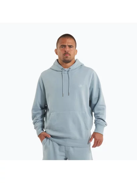 Férfi Pitbull Lancaster 2 kapucnis melegítőfelső mosott Lancaster 2 Hooded Sweatshirt kék