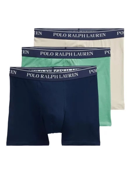 Chiloți Polo Ralph Lauren din țesătură twill cu autograf cu glugă albastru