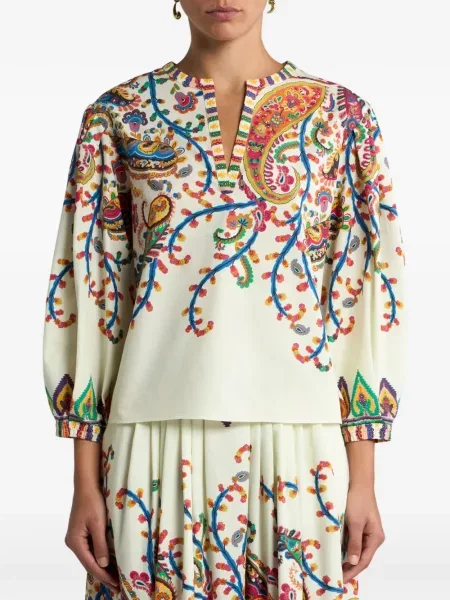 Топ Etro на цветя с принт