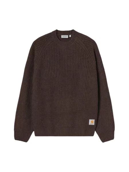 Sweter Carhartt Wip wełniany brązowy