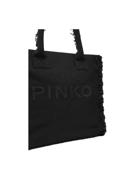 Shopperka Pinko skórzana czarna