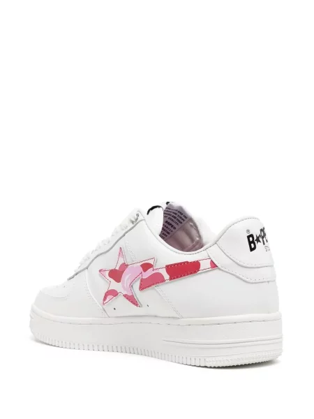 Sneakerși A Bathing Ape® din piele alb