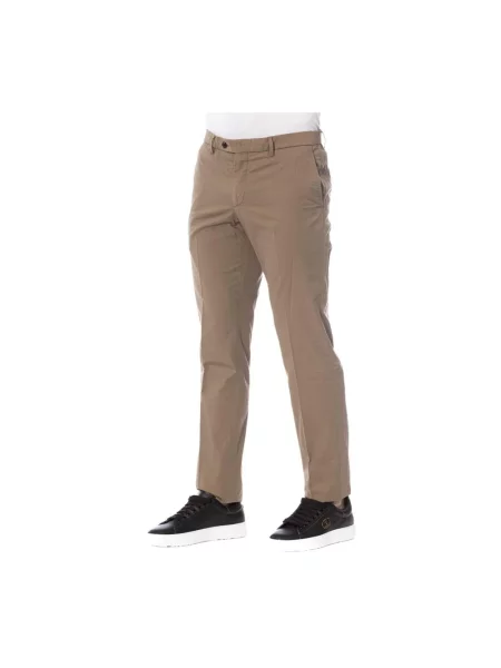 Spodnie Trussardi eleganckie brązowe