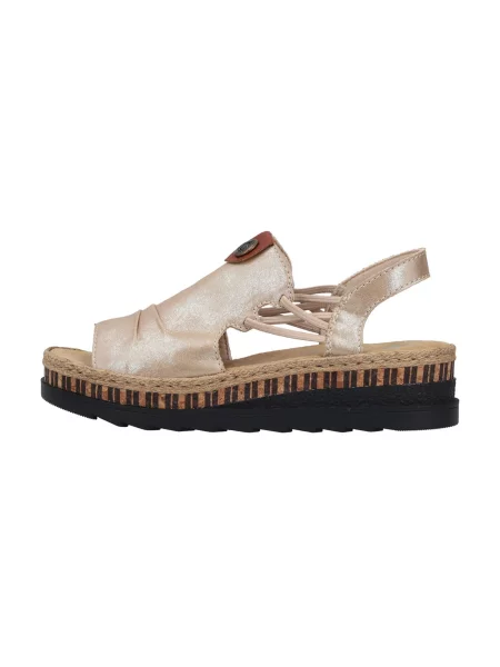 Rieker Sandale crem negru
