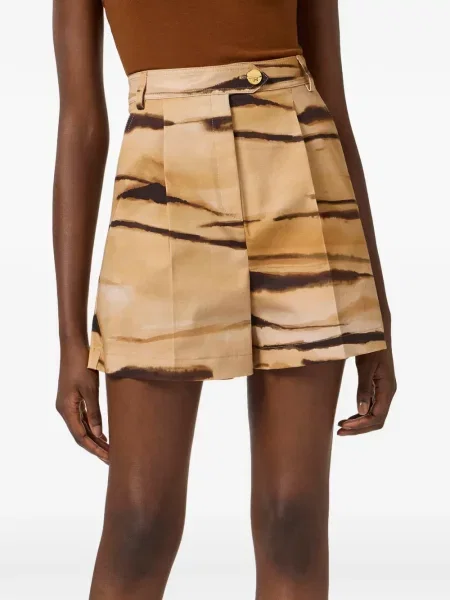 Szorty Elisabetta Franchi z nadrukiem w tygrysie prążki