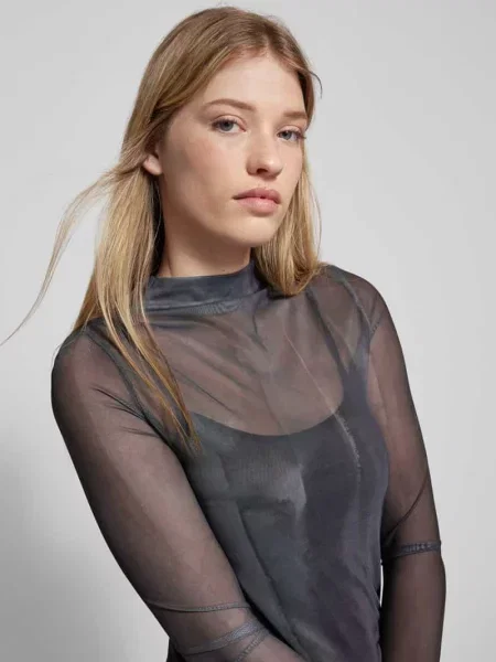 Długa sukienka z siateczki Alessa&anna Winter X P&c*