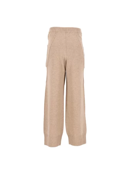 Spodnie Maison Kitsune beżowe